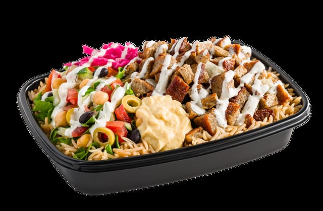 Beef and Lamb Over Rice.