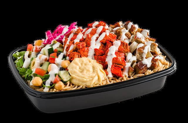 Combo Over Rice (Beef & Lamb and Chicken).